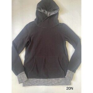 Lululemon Runaway Fleece Black / Coco Pique Black White Size‎ 6 Thumb holes